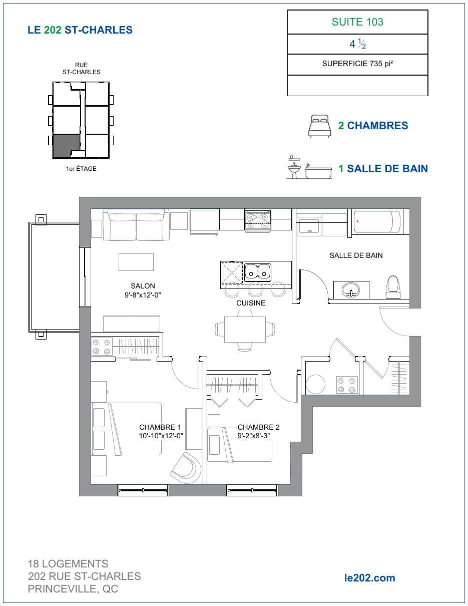 Plan du logement 103