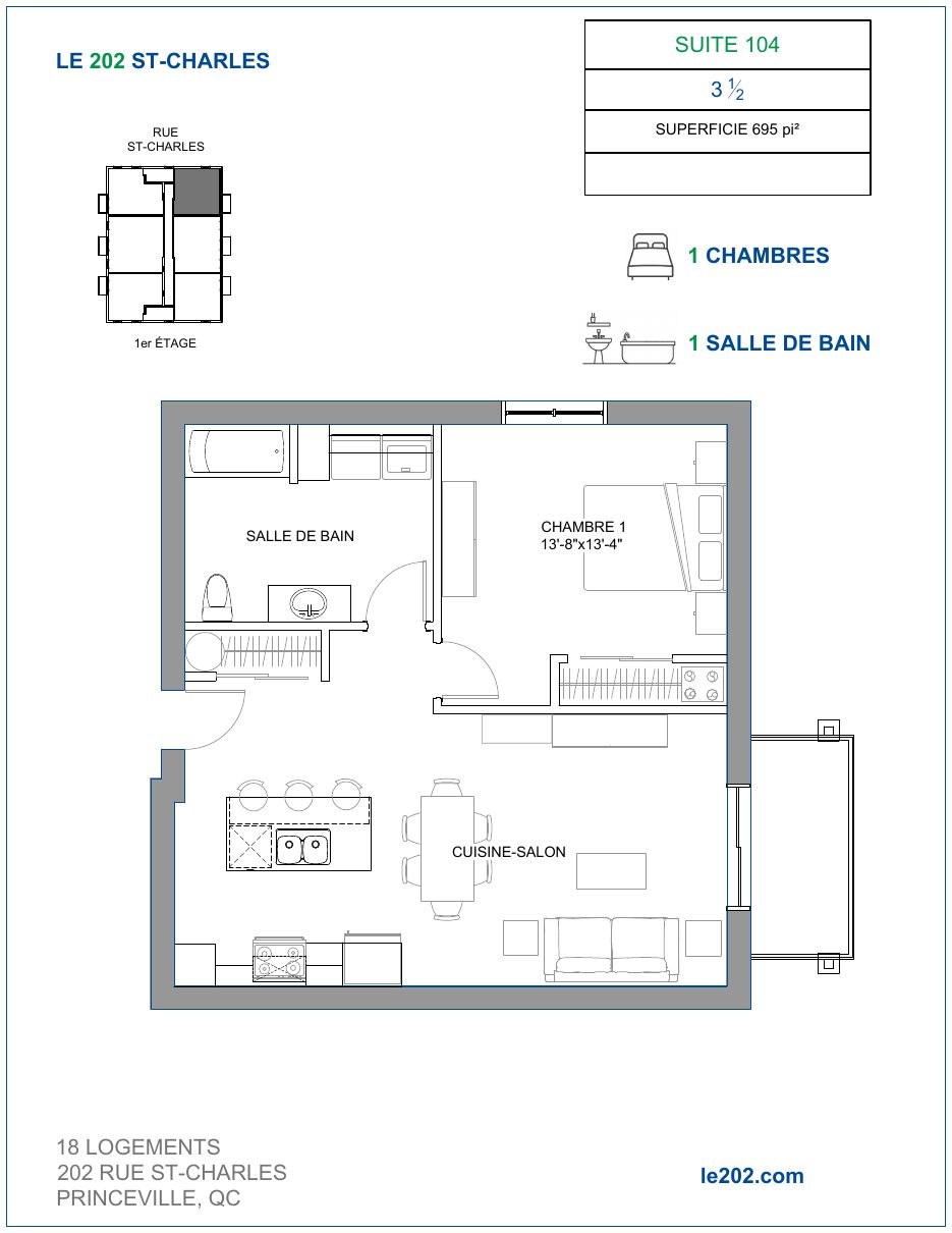Plan du logement 104
