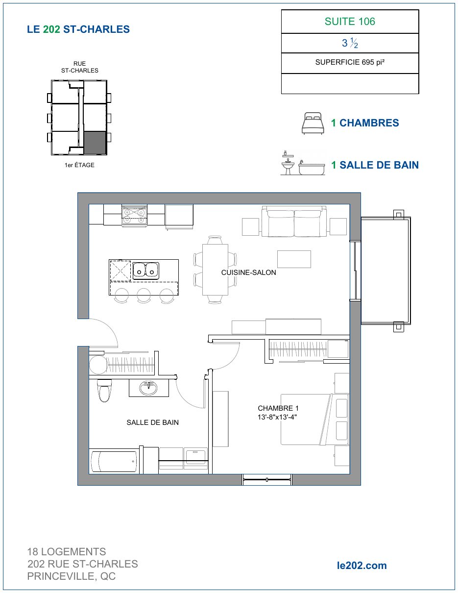 Plan du logement 106